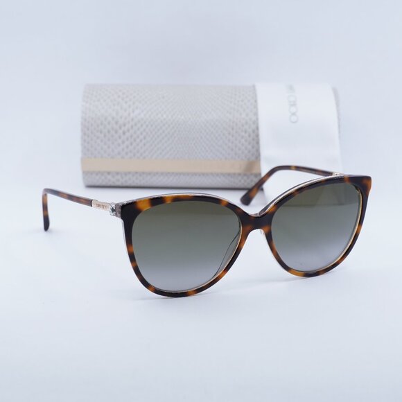Jimmy Choo LISSA/S 00T4 HA Cat Eye Sunglasses - Havana/Brown Gradient